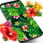 icon Tropical jungle flowers and leaves live wallpaper(Sfondo animato giungla tropicale) 14.4