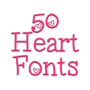 icon Hearts Fonts Message Maker