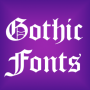 icon Gothic Fonts Message Maker