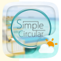 icon Simple Circular Style Reward GO Weather EX(Semplice widget meteo circolare)