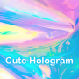 icon Colorful Wallpaper Cute Hologram Theme (Carta da parati colorata Tema ologramma carino
)