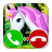 icon Unicorn Call Simulation Game(chiamata falsa gioco unicorno) 3.0