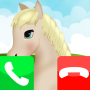 icon fake call horse game care (falsa cura del gioco cavallo)