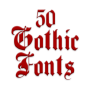 icon Gothic Fonts 50(Caratteri gotici Creatore di messaggi)