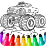 icon Monster Car and Truck Coloring (Mostro auto e camion)