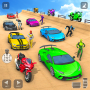 icon Car Stunt Game Superhero Games(Mega Ramp Superhero Car Game)