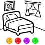 icon Bedroom Coloring()