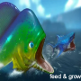 icon fish feed and grow Guide(Guida per nutrire e coltivare i pesci
)