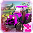 icon pink girl farm truck driver(Autista di camion di fattoria ragazza rosa) 1.0