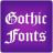 icon Gothic 2 Free Font Theme(Gothic Fonts Message Maker) 9.09.0