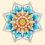 icon Mandala Pattern Color(Gioco di colorazione con motivi mandala)