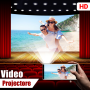 icon HD Video Projector(HD Videoproiettore Simulator - Mobile come proiettore
)