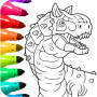 icon Dinosaur Coloring Book Glitter (Dinosauro Libro da colorare Glitter)