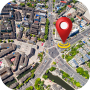 icon Street view map navigation(Street View App di navigazione mappa)