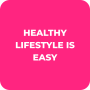 icon Healthy Lifestyle is Easy (vita sano è facile
)