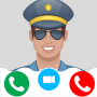 icon police kids Video Call(polizia bambini - app chiamata falsa
)