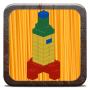 icon Vehicles with building bricks(Veicoli con mattoni da costruzione)
