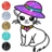 icon Cats Drawing book glitter(Cute Kitty Coloring Glitter) 6.0