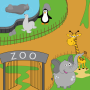 icon Trip to the zoo for kids(Viaggio allo zoo per bambini)