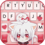 icon Anime Cat Boy Keyboard Background (Anime Cat Boy Sfondo della tastiera
)