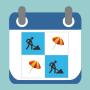 icon Shift work calendar(Calendario di lavoro a turni)