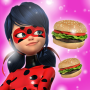 icon Miraculous Ladybug _ Cat Noir Burger Shop(Coccinella Cat Noir Burger Shop
)