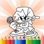 icon FNF Coloring Books(Coloring Page Game - FNF 2022)