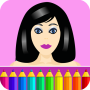 icon Coloring pages: Model dress up (Disegni da colorare: Vestire il modello)