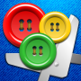 icon Buttons and Scissors(Bottoni e forbici)