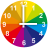 icon com.mark.colorfulclock(Orologio arcobaleno con seconda mano) 3.4.36