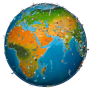 icon world map atlas 2023 (della mappa del mondo 2023)