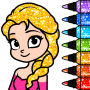 icon Princess Coloring(Giochi di libri da colorare per principesse
)