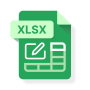 icon Edit XLSX Spreadsheets Reader (Modifica lettore di fogli di calcolo XLSX)