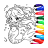 icon Mermaids Coloring(Colorazione sirena: Giochi sirena) 2.0101
