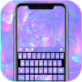 icon Purple Holographic(Purple Holographic Keyboard Background
)