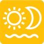 icon Calendar - Sun & Moon (Calendario - Sole e Luna)
