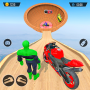 icon Superhero Mega Ramp Bike Stunt(Ultimate Mega Ramp Car Stunts Racing: New Car Game
)