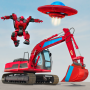 icon Excavator Robot Transform(Escavatore Robot Car Transform)