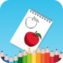 icon Fruit Color Book(Frutta libro da colorare
)