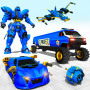 icon Police Robot Car Transform War (Robot della polizia auto trasforma
)