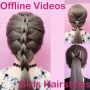 icon Girls Hairstyles offline 2021(Girls hairstyle offline Videos
)