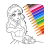 icon Princess Coloring(Princess Coloring：Drawing game) 1.151