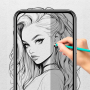 icon Ar drawing BTS(ar drawing online)