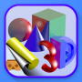 icon Simple 3D Shapes Objects Games(Semplici forme 3D Giochi di oggetti)