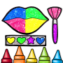 icon Pages Make Up Coloring Book Glitter(Pages Make Up Coloring Book Glitter
)