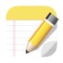 icon Notepad notes, memo, checklist (Note del blocco note, memo, lista di controllo)