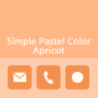 icon Simple Pastel Color (Apricot) (semplice colore pastello (albicocca)
)