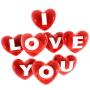icon Stickers I Love You(Ti amo Adesivi WASticker)