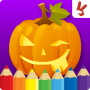 icon Kids coloring book halloween (Libro da colorare per bambini halloween)