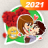 icon Love & Rose Stickers For WhatsApp(Love Rose Adesivi GIF) 1.0.1